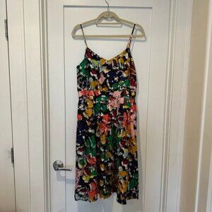 J.Crew abstract floral dress